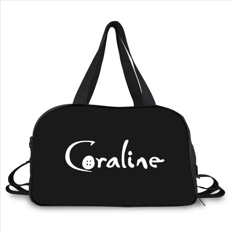 Coraline the Secret Door 3D printing fashion trend portable large capacity multi-function messenger bag travel bag