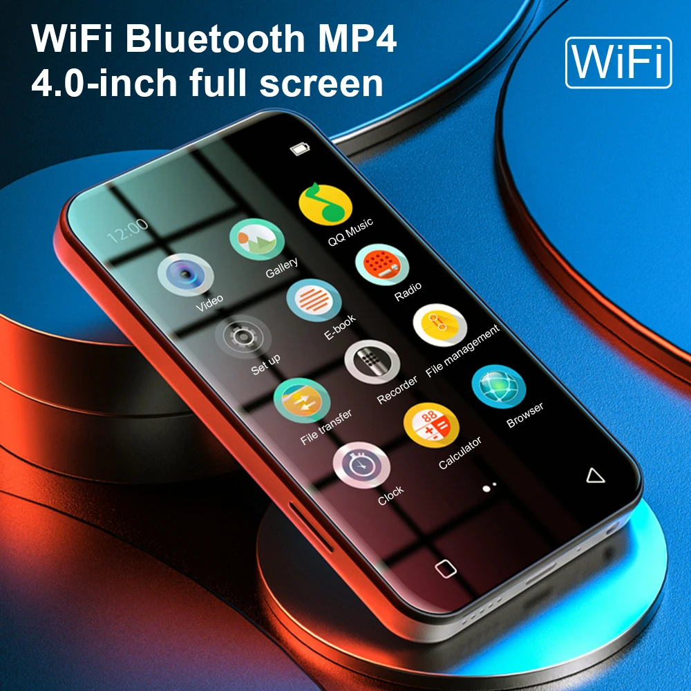 

Portable Wifi Mp4 Player Bluetooth Mp5 Hifi Sound Music Mp3 Player 4.0 "full Touch Screen Fm/recorder/browser/support Max 128gb