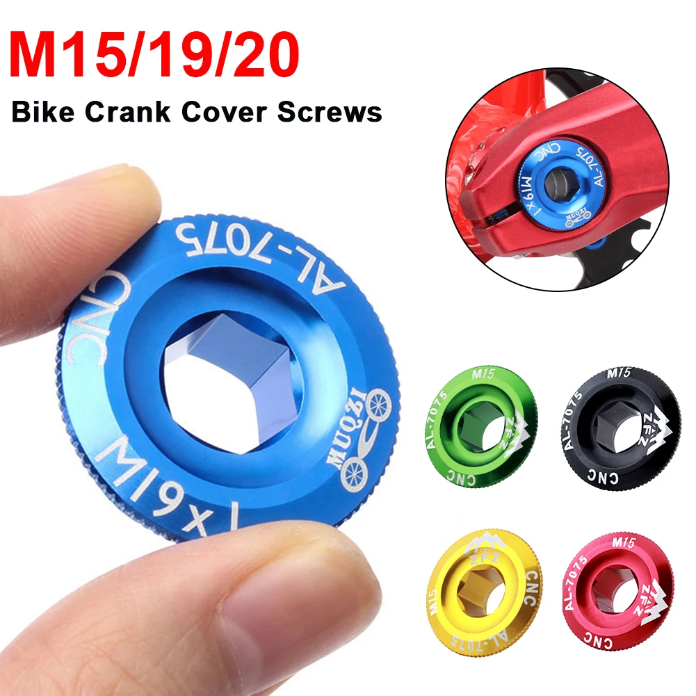 

MTB Bike M15/M19/M20 Crank Cover Screws CNC Aluminum Alloy Crank Bolt Cap Crankset Screw For Deore/XT/SLX/XTR/UT/IXF Shimano