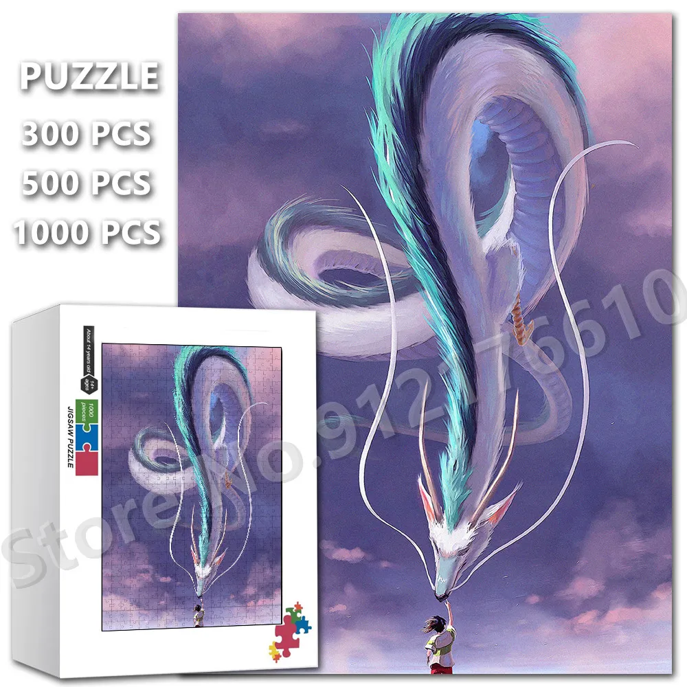 

Пазл Sen To Chihiro No Kamikakushi, 1000 шт., аниме-головоломка в сборе, развивающая Семейная Игра, подарки