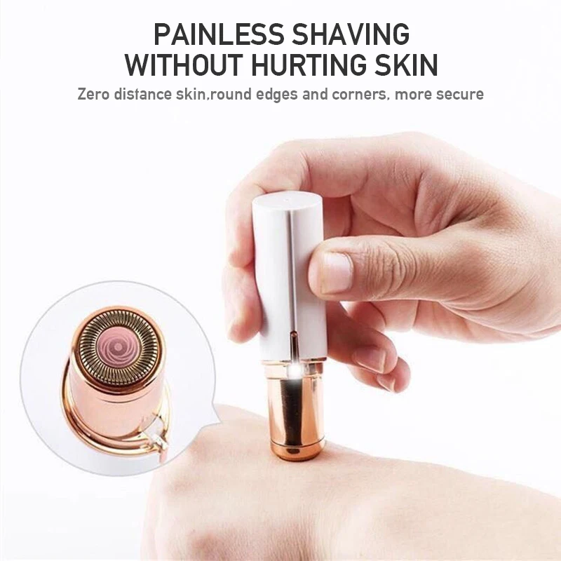 Electric Eyebrow Trimmer Women Remover Mini Portable Aa Battery Non Rechargeable
