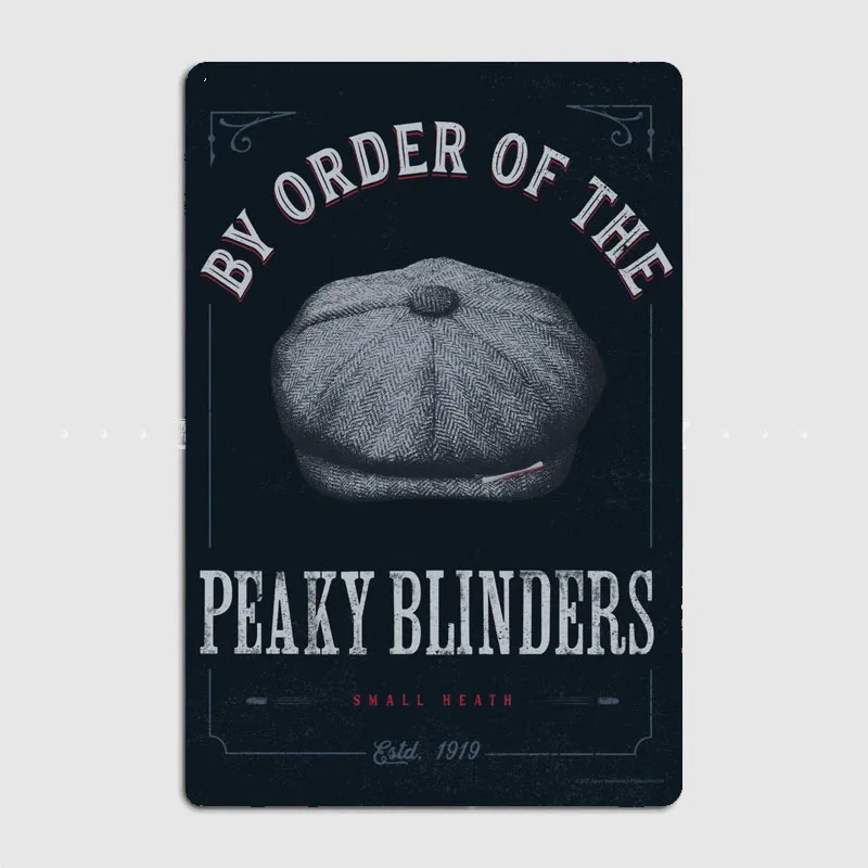 Настенный декор-постеры Small Heath Peaky Blinders декор для комнаты Металлический домашний