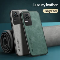 for xiaomi poco f4 5g case build in magnetic leather phone cases for poxo poko little f4 f 4 pocof4 shockproof matte back cover