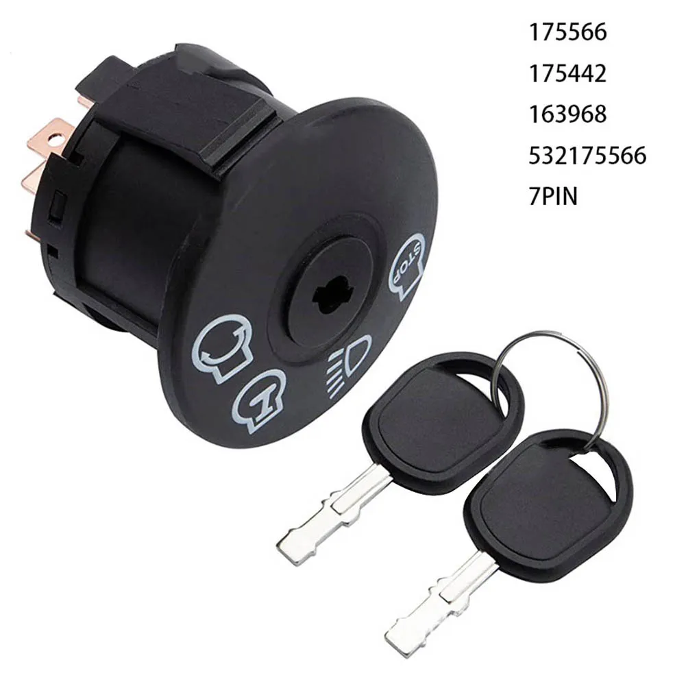 

2 Pcs Key Ignition Switch For Troy-Bilt For Cub Cadet For MTD Replace Stainless Steel Starter Ignition 925-04228