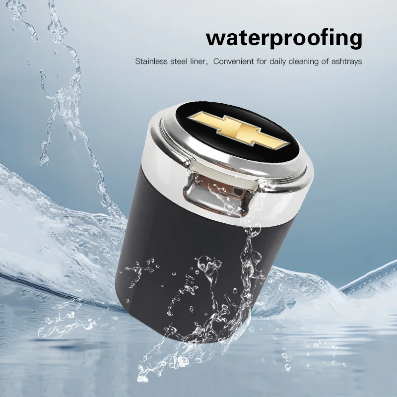 Автомобильная пепельница портативная с открытым касанием для салона автомобиля