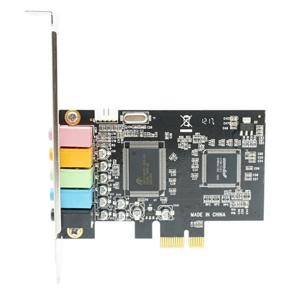 

PCI Express PCI-E 5,1 Ch 6-канальная CMI8738 PCIE аудио цифровая звуковая карта адаптер CMI8738 звуковая карта Прямая поставка