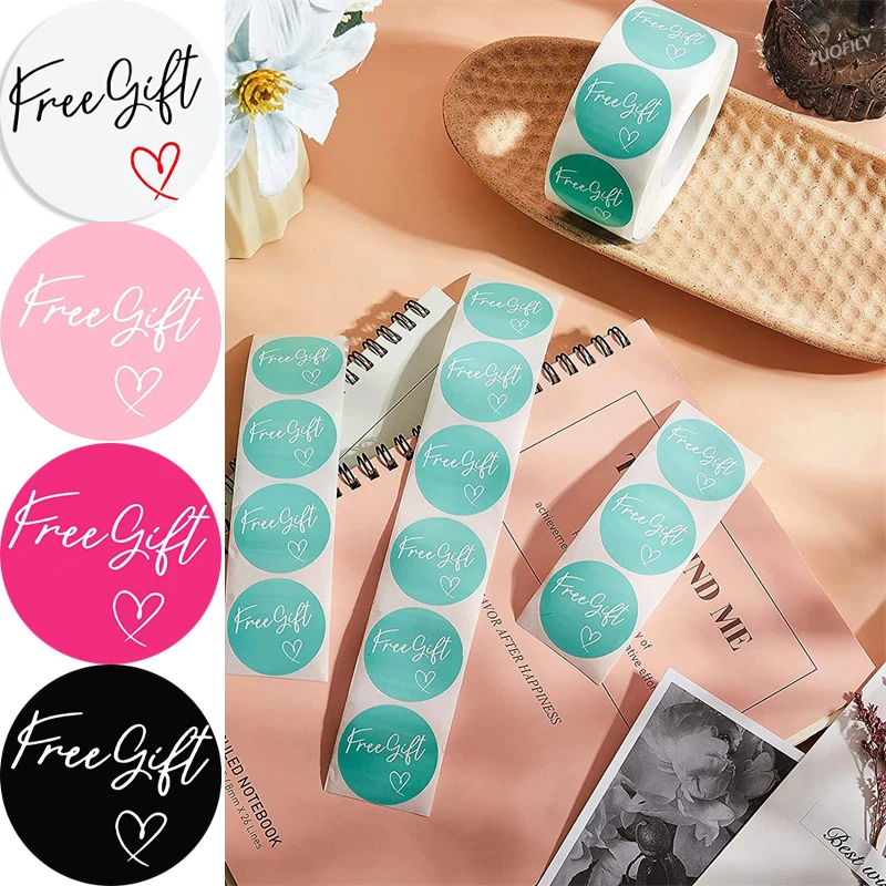 Новинка 500 шт. 2 5 см бесплатный подарок наклейка в виде сердца ручной работы