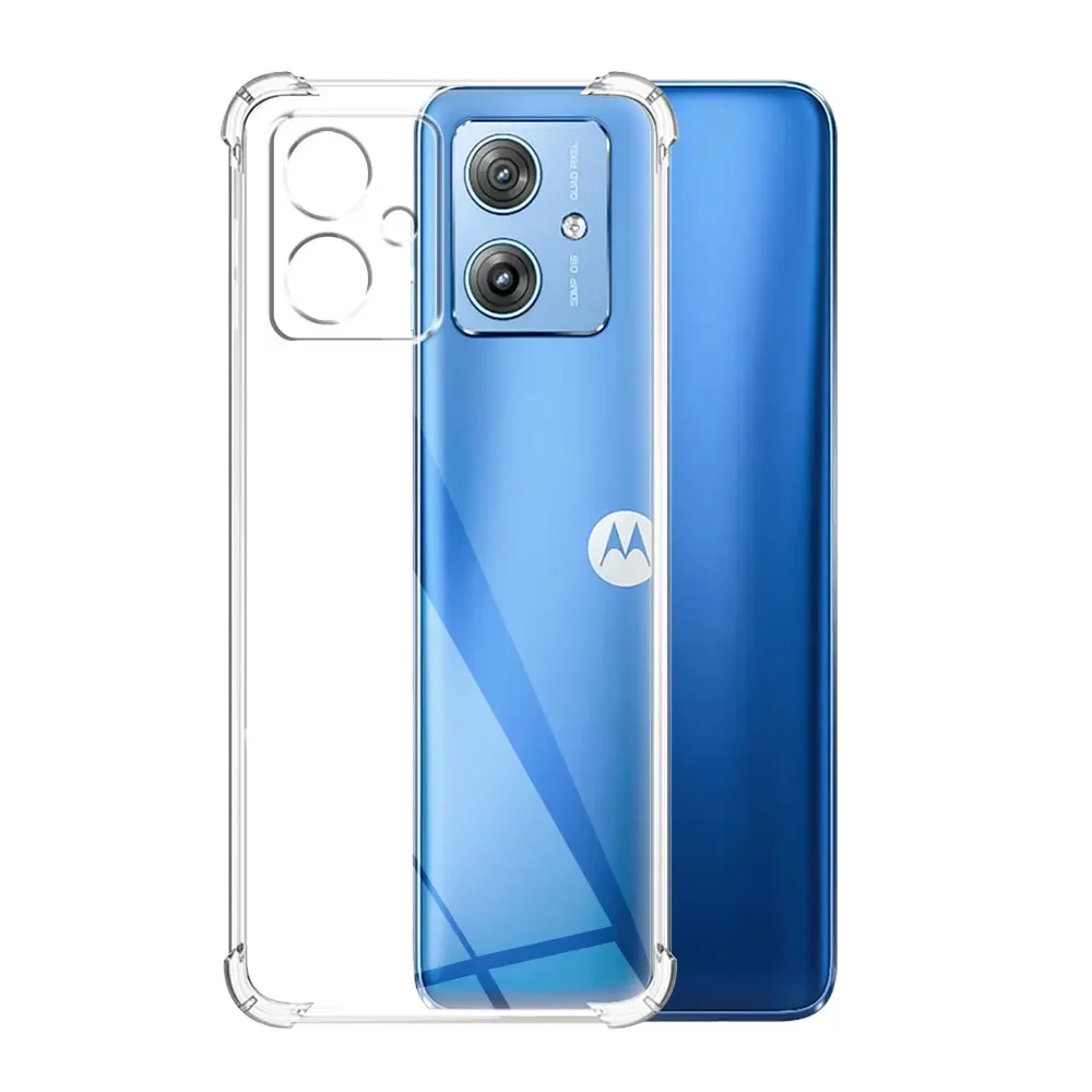 Чехол для Motorola Moto G54 противоударный прозрачный мягкий силиконовый чехол из ТПУ
