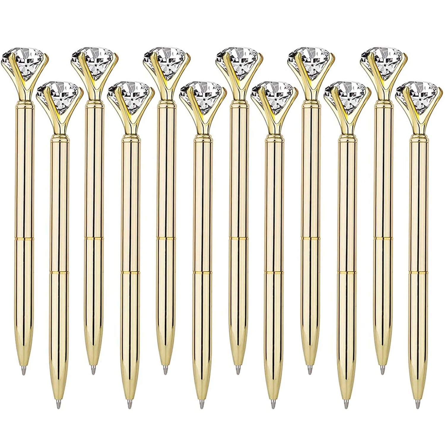 

Diamond Pens Cute Ballpoint Pens Diamond Pen Office Supplies Gifts for Women Bridesmaid Novelty Crystal Ballpoint Pens Black Ink