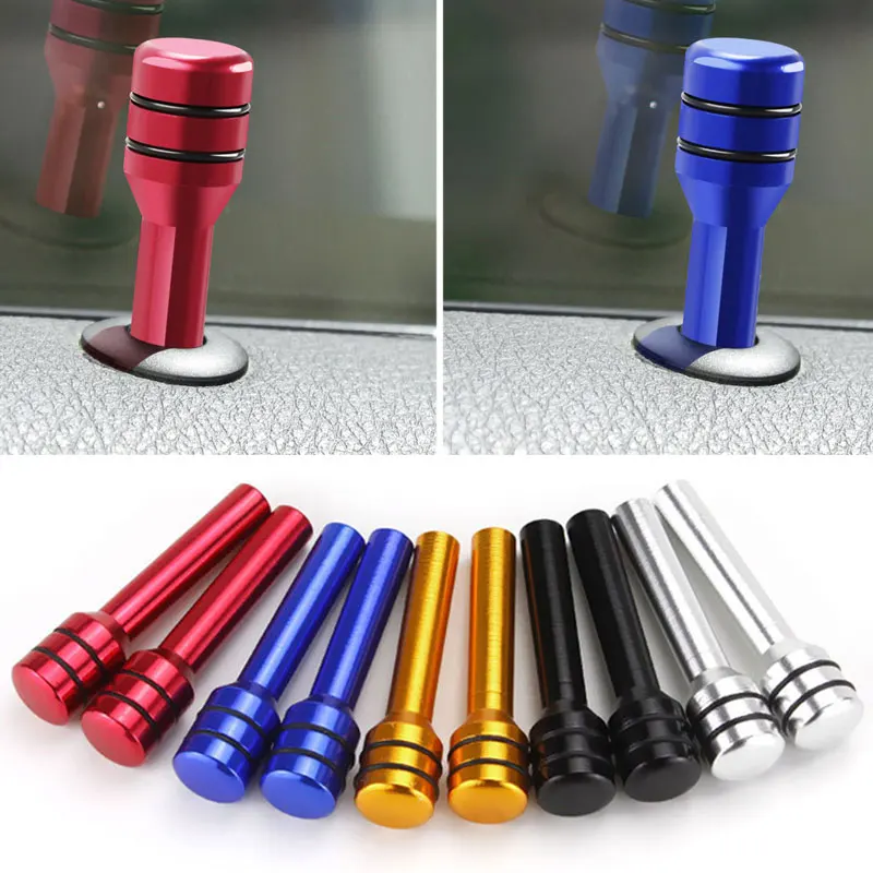 

2Pcs/lot Aluminum Alloy Auto Car Security Door Lock Pins For Suzuki Grand Vitara Sx4 Swift Alto Jimny Car Styling Accessories