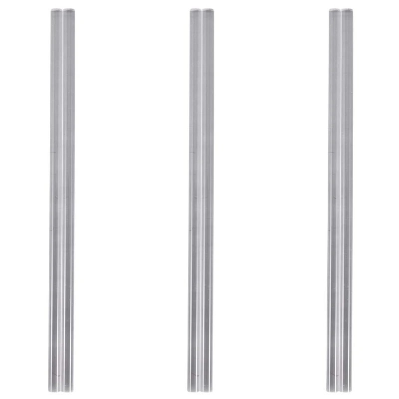

6Pcs 10Mm Clear Round Perspex Acrylic Bar PMMA Extruded Rod 12 Inch Length