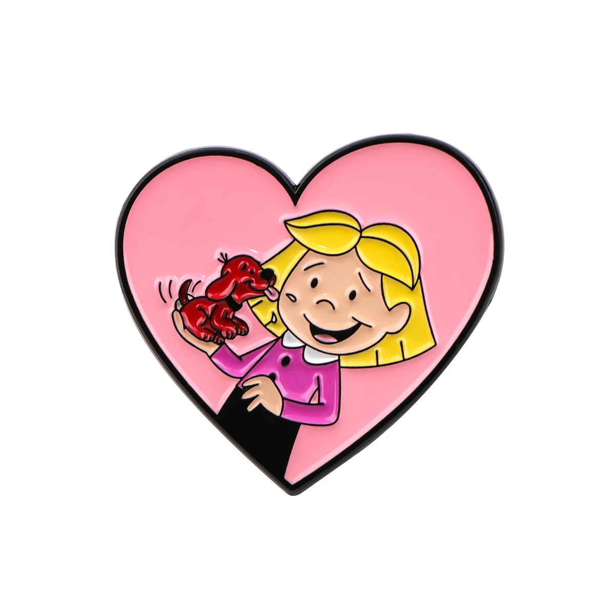 Эмалированная брошь в виде милых девушек и собак для рюкзака фильма аксессуар