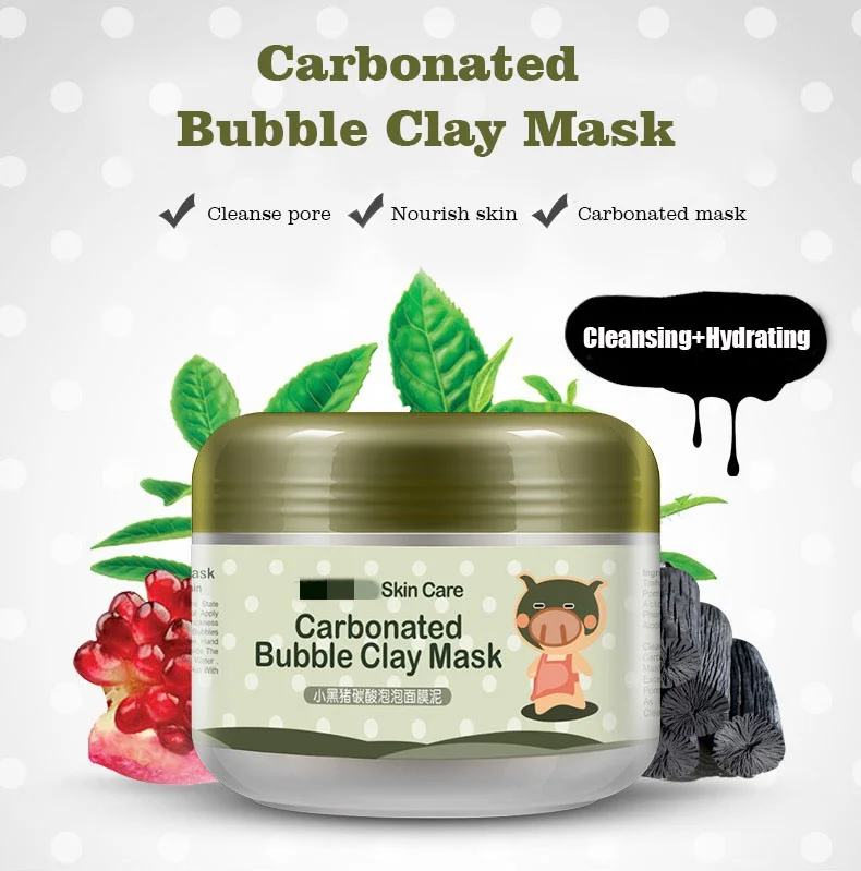 

Очищающая маска, карбоновая кислота, пузырьковая грязевая маска для лица, маска от акне, черных точек, средство для ухода за кожей пор, корей...