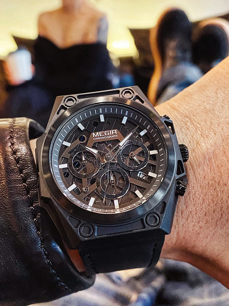 

New Men's Trend Large Dial Special-Shaped Personalized Waterproof Quartz Watch Trendy Men's I-Style Domineering Watch Men