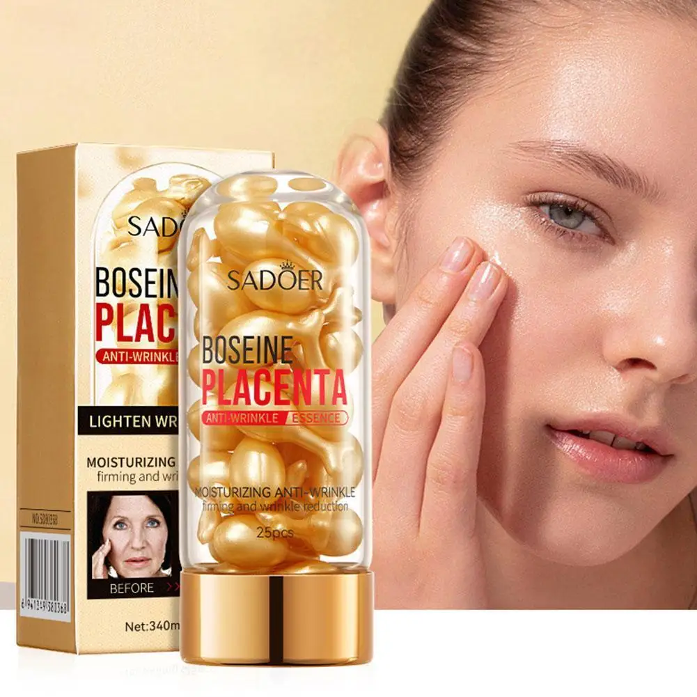 

Gold Capsule Hyaluronic Acid Capsules Serum Anti-Wrinkle Capsule Care Skin Firm Lifting Highly Hydrating Firming Care A2N9