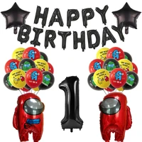 among game happy birthday balloon party decor happy birthday banner balloon disposable set huge among kids baby shower supplies