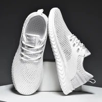 new 2022 white mens sneakers high quality shoes for men mesh breathable summer casual walking sneaker tenis zapatillas hombre