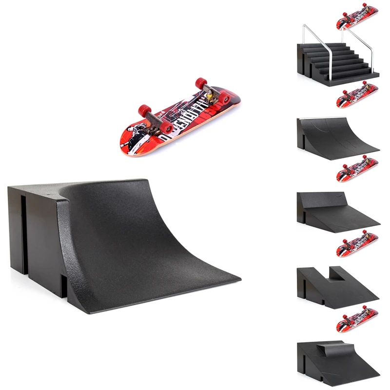 

Children Finger Skateboards Park Ramp Set Tech Practice Deck Funny Interior Extreme Sport Fingers Training Toys