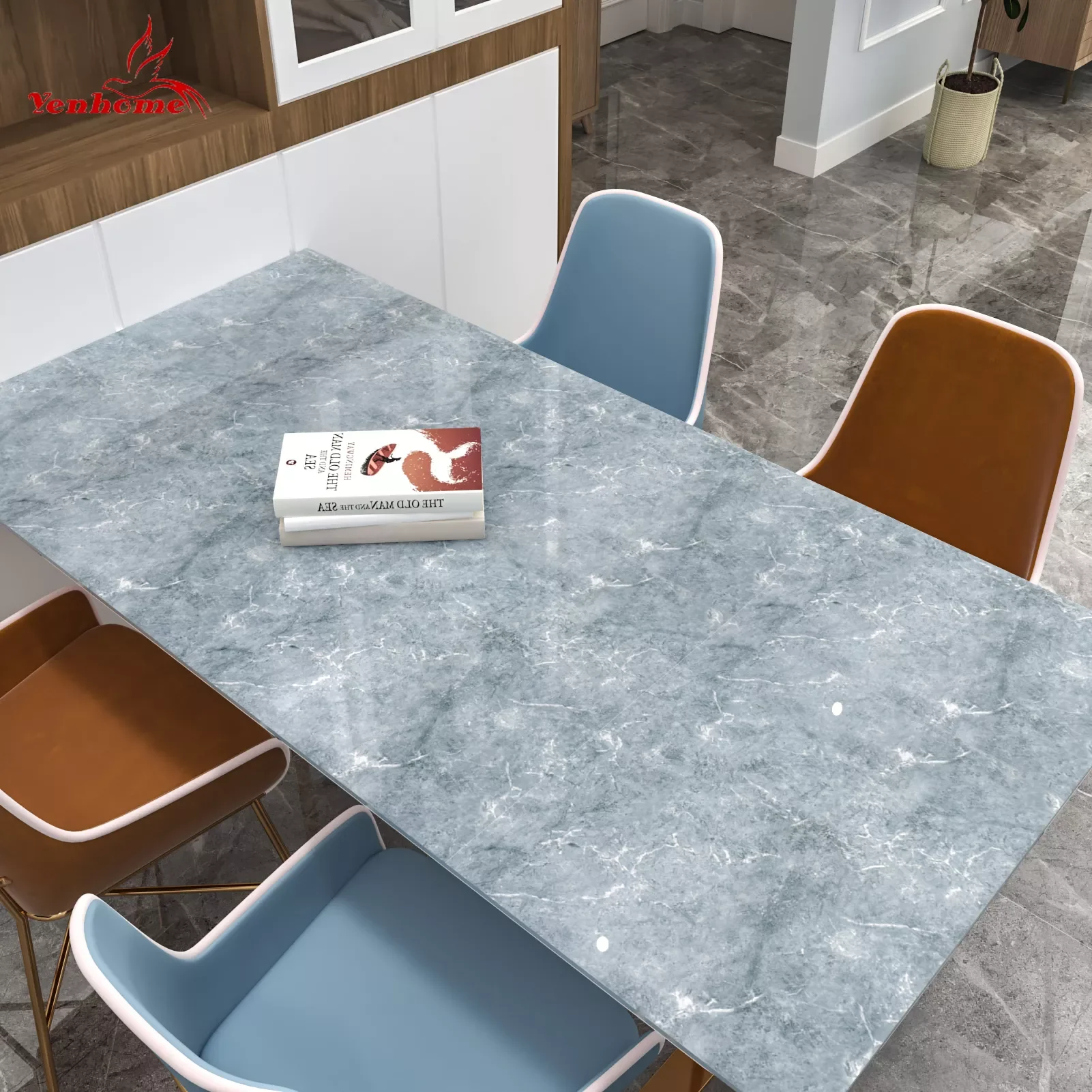 

Водостойкая маслостойкая мраморная настенная бумага, контактная бумага, настенные наклейки из ПВХ, самоклеящиеся, для ванной, кухни, столеш...