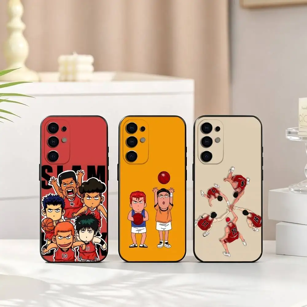 Фото Горячая новинка: Чехол для телефона Samsung S25, S24, S21, S22, S23, S30, Ultra, S20, Plus, FE с дизайном аниме Slam Dunk, мягкий силиконовый, черный №1