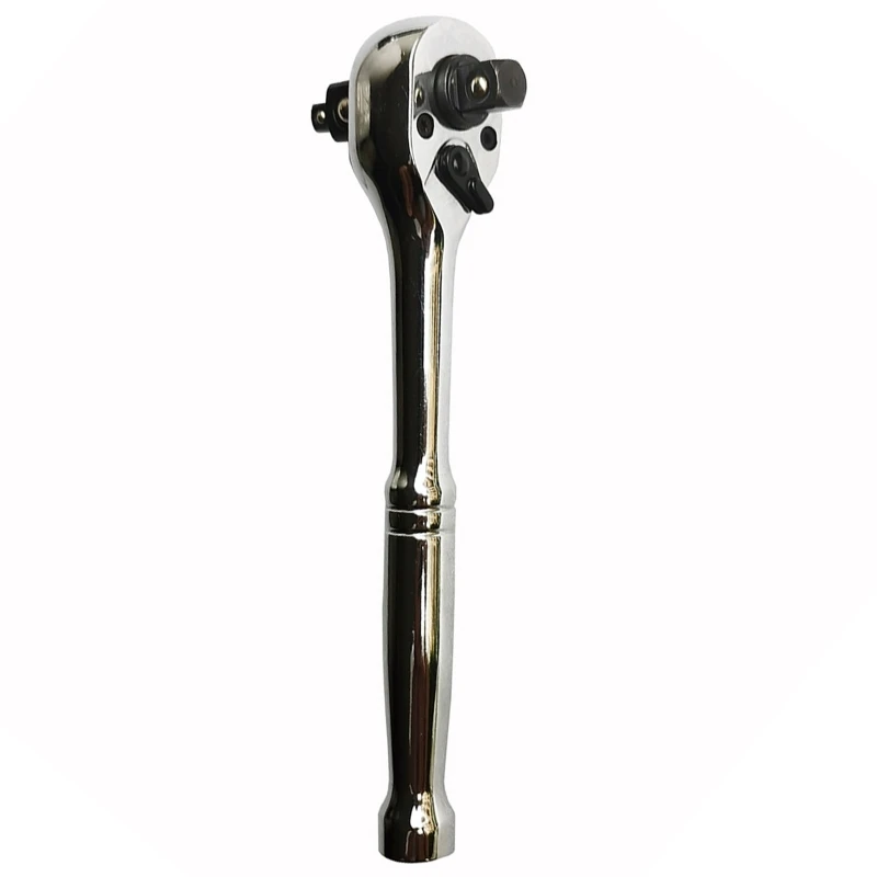 

1/2" 3/8" & 1/4" Drive Ratchet Spanner Carbon Steel 72-Tooth Ratchet Wrench Reversible Socket Wrench Universal Wrench