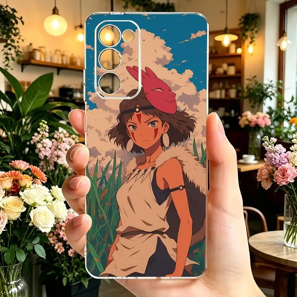 Фото Чехол для телефона с изображением аниме P-Princess M-Mononoke, прозрачный силиконовый мягкий чехол для Samsung Galaxy A73, A72, A71, A70, A53, A52, A51 №2