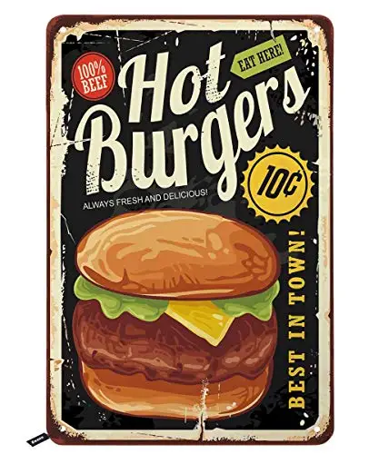 Жестяная вывеска премиум-класса для кофе винтажный металлический красный фон