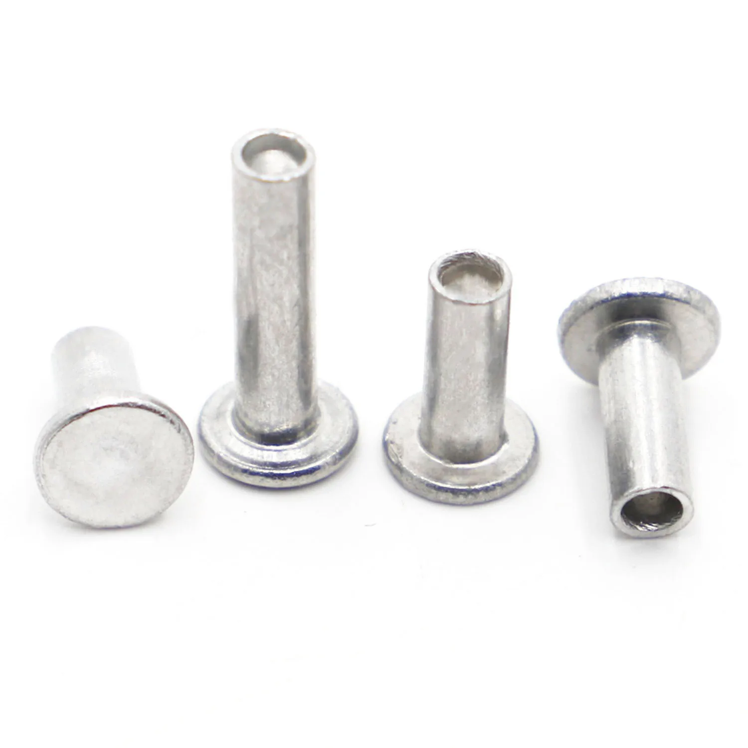 

10-50ppcs GB875 M2 M2.5 M3 M4 M5 M6 Aluminium Flat Truss Head Semi-Tubular Hollow Shank Rivets