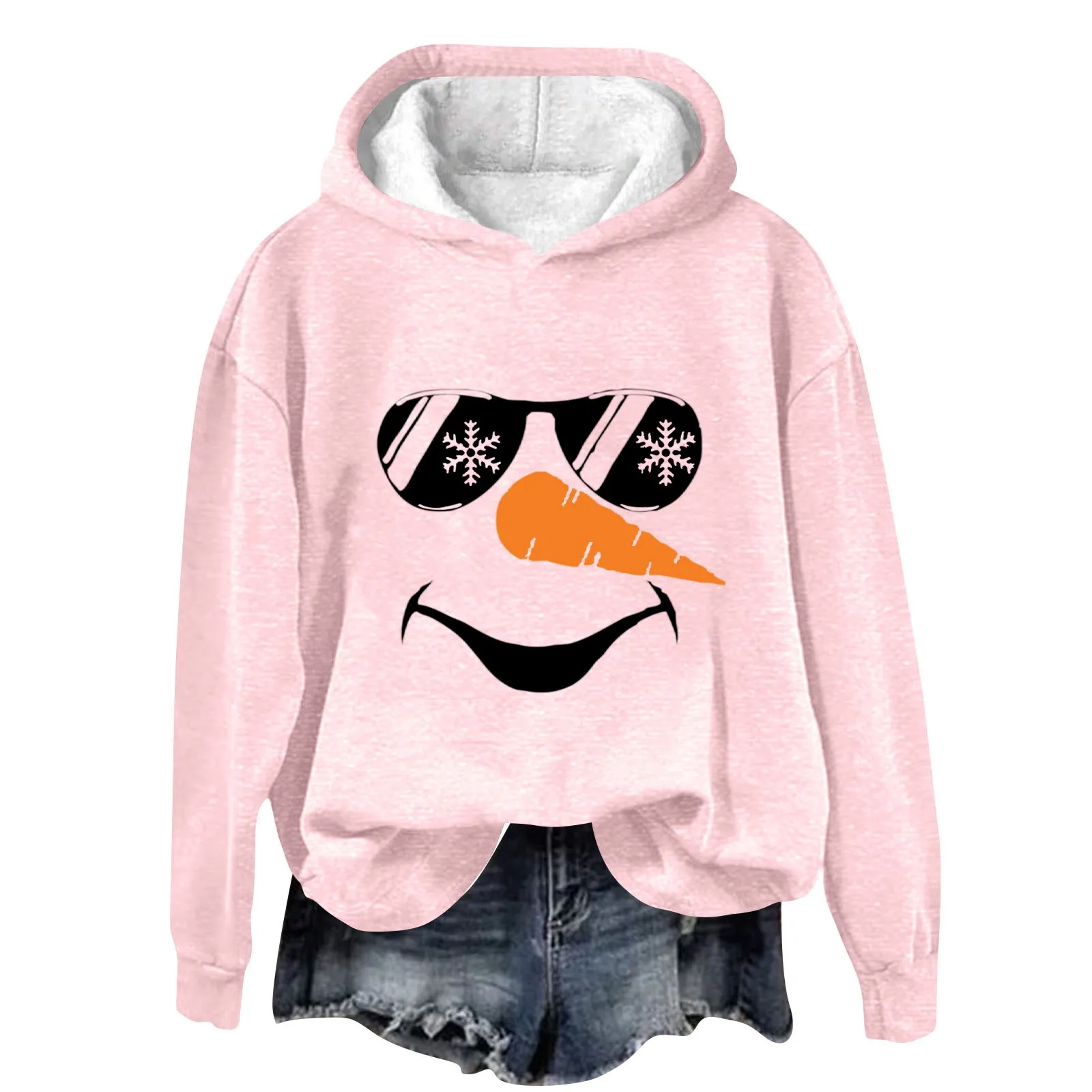 

Women's Sweatshirt Christmas Pullover Autumn Winter Hoodies Women Long Sleeve Casual Hooded Tops Y2k Hoodie Ropa De Mujer