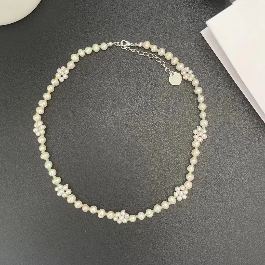 

Модное ожерелье с цветами, роскошное ожерелье с высоким чувствительным простым сочетанием, колье, ювелирные изделия, женский кулон, большие кольца