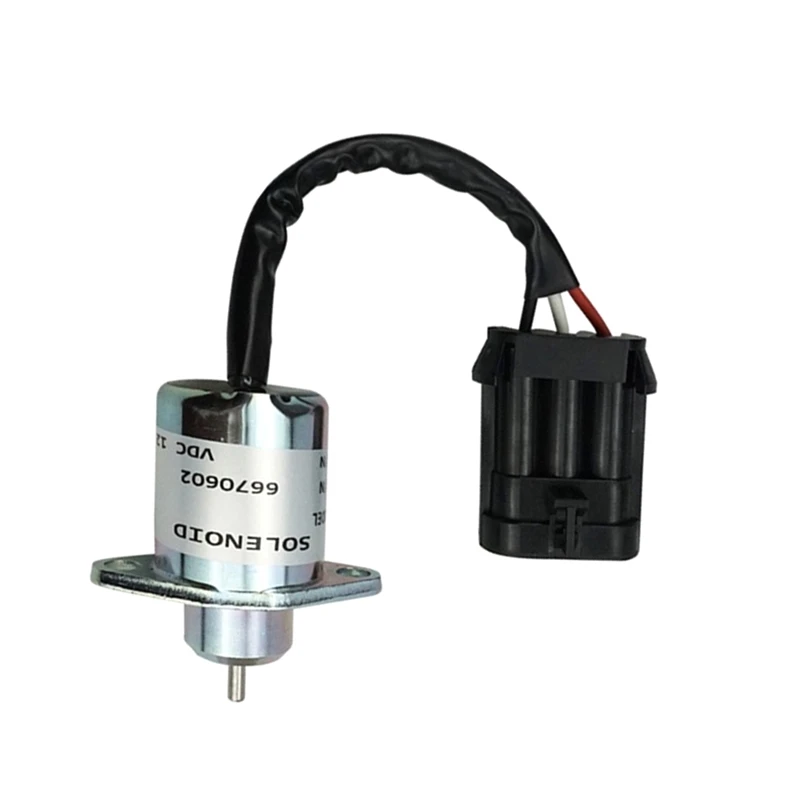 

12V Engine Shut Off Stop Solenoid Excavator Stop Solenoid Valve For Bobcat 463 553 S70 S100 6670602