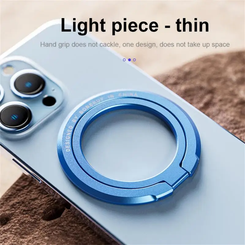 

Zinc Alloy Holder Kickstand Ultra-thin Convenient Finger Grip Magnetic Finger Ring Bracket Pc Accessories Desktop Phone Stand