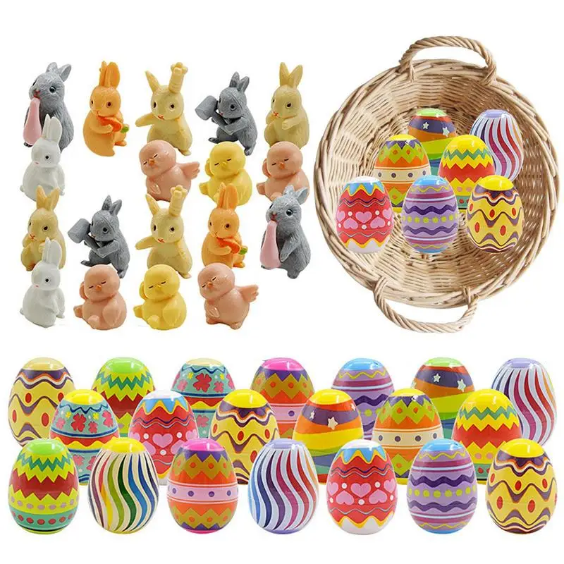 

Filled Easter Eggs 18pcs Filled With Toys Inside For Kids Boys Girls Easter Eggs Hunt Easter Basket Stuffers Fillers Easter Part