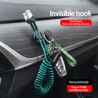 car wire tie clip fixer organizer 3 color clamp cord cable line holder with hook computer usb line fastener interior accessories
