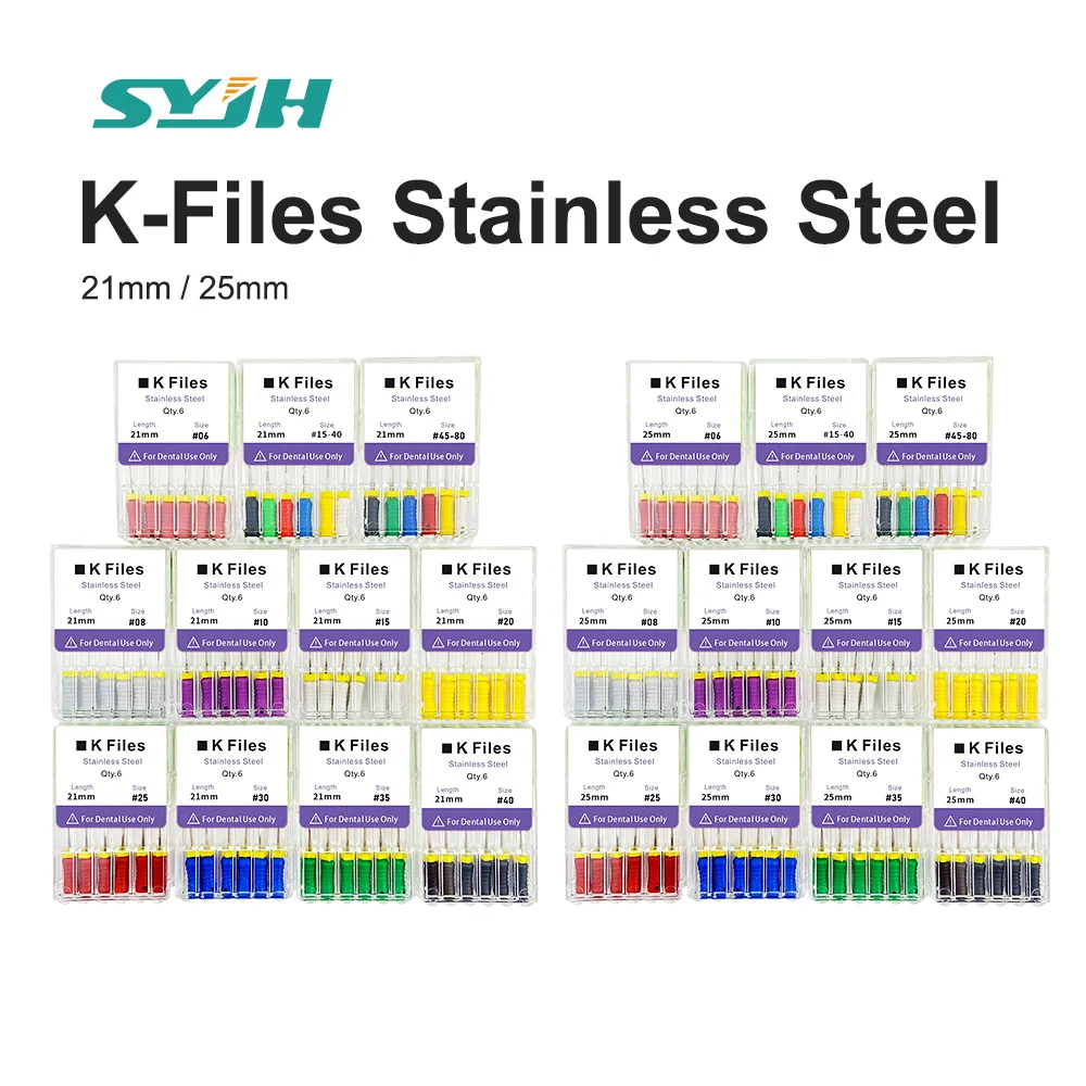  эндодонтические трубки из нержавеющей стали 21/25 мм 6