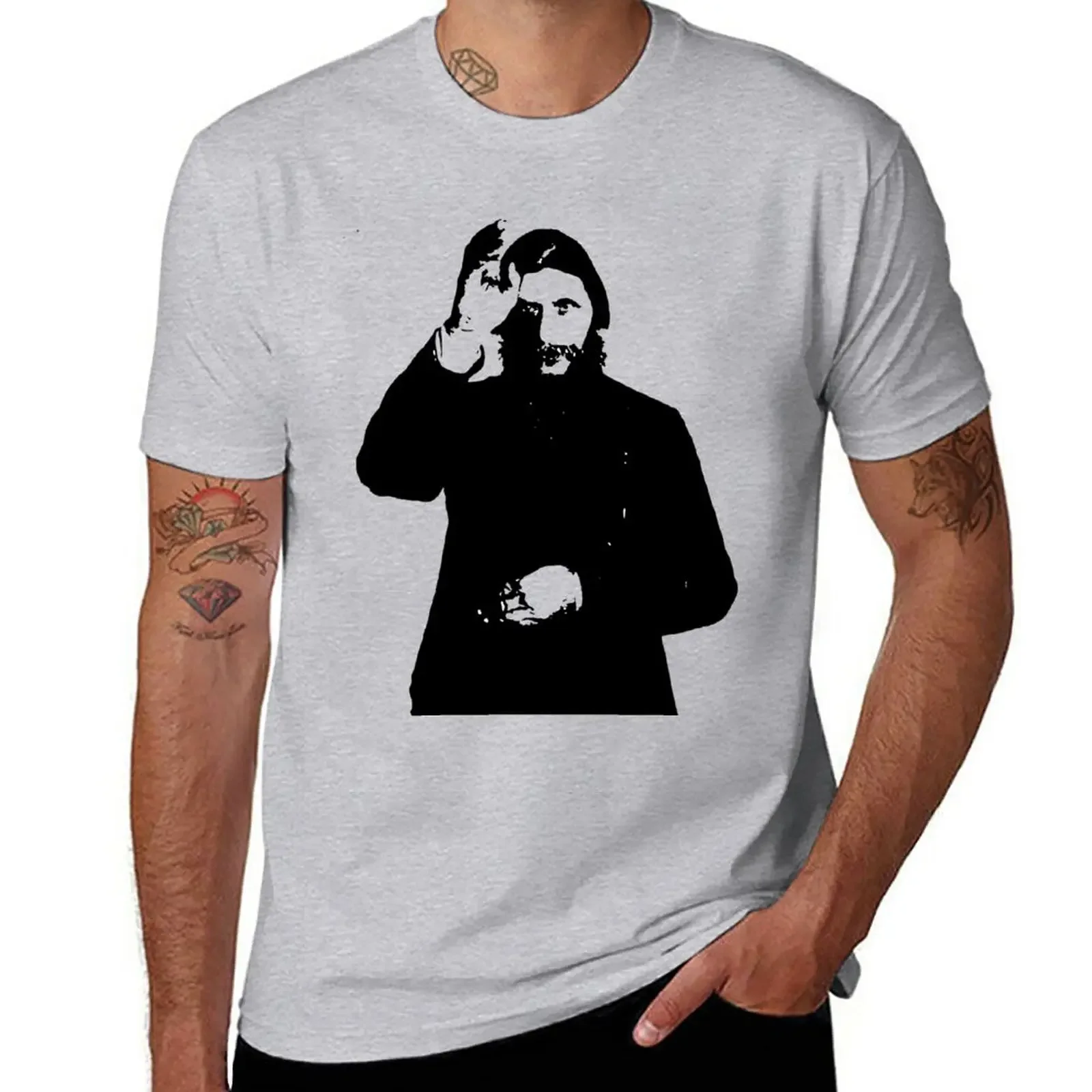 Эстетическая одежда для мужчин новинка тяжелая толстовка с рисунком Распутина