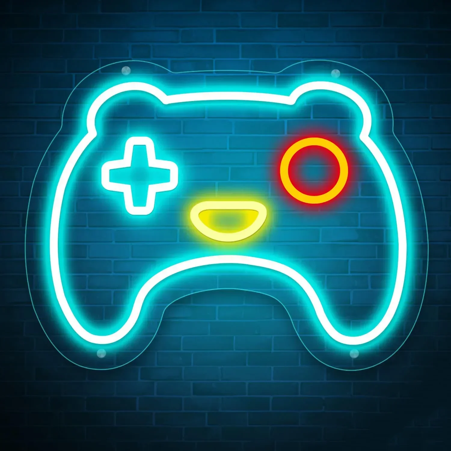 Неоновая Вывеска Для Геймеров Регулируемый Контроллер Яркости Настенный Декор