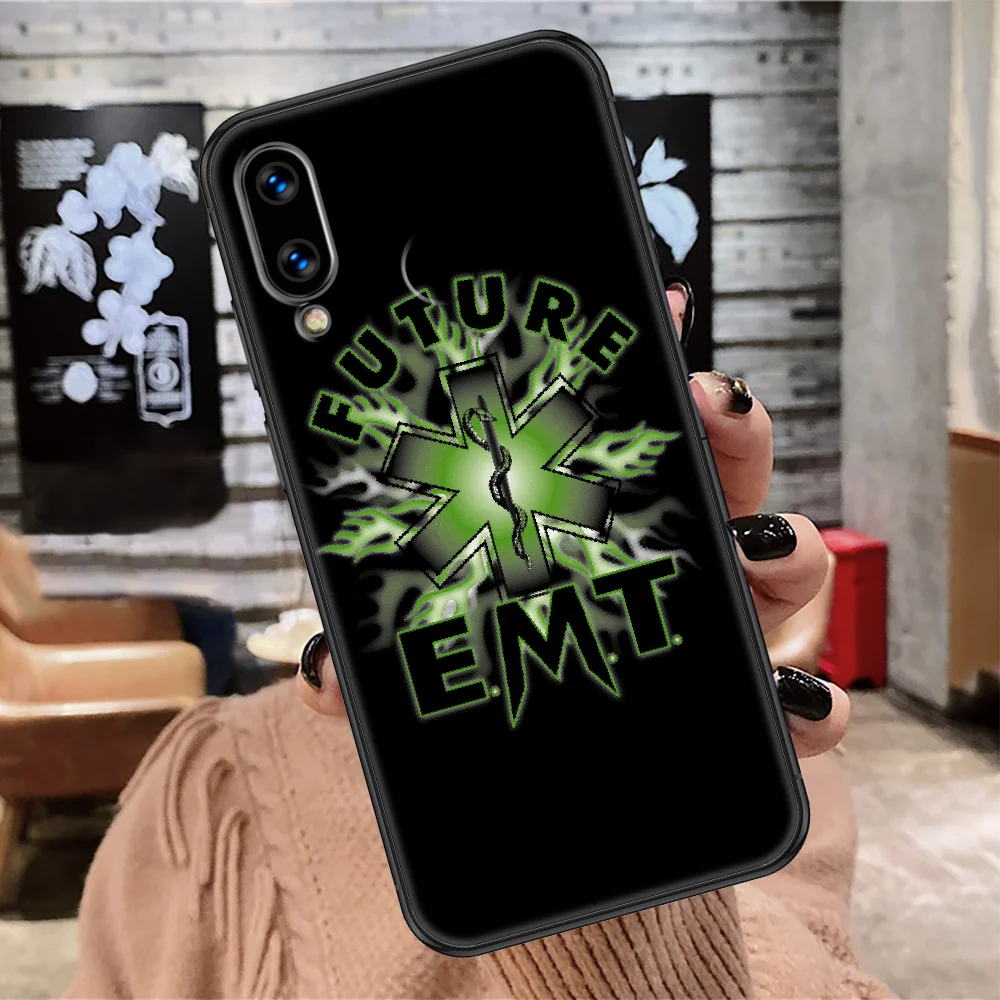 Фото Медицинский спасательный чехол EMT EMS для телефона Huawei Honor 6 7 8 9 10 10i 20 A C X Lite Pro Play, черный художественный бампер, трендовый чехол, 3D чехол №5