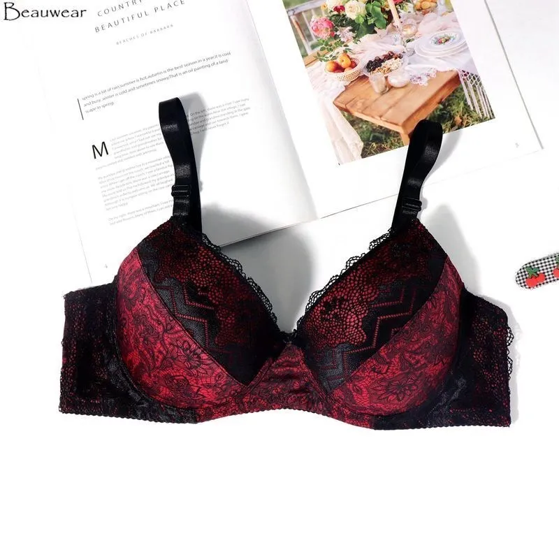 Beauwear 85D-110D размера плюс женское эластичное нижнее белье с 2 крючками и глазами