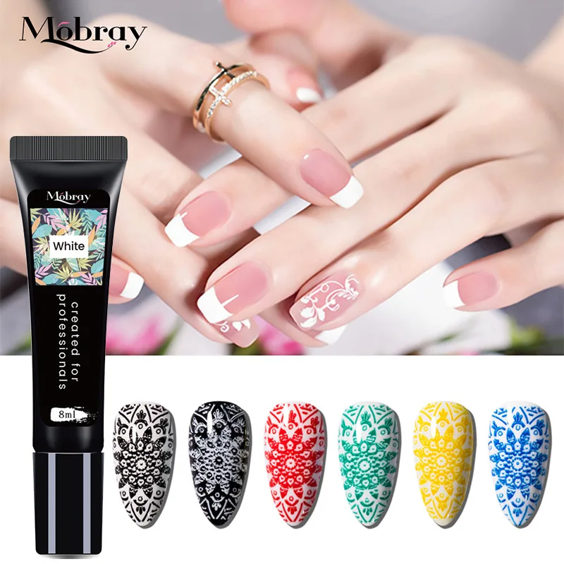 

Gel Polish 8ml Nail Stamping Gel Colorful Varnish Soak Off Varnish Stamping UV Gel for Nail Art Stamping Plate