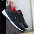 Мужская повседневная обувь, легкие кроссовки из искусственной кожи, Классическая обувь для бега, Мужская Удобная спортивная обувь для ходьбы на открытом воздухе