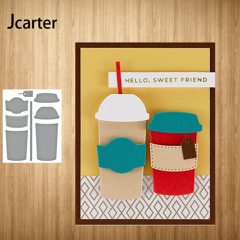 

Coffee of Tea Drink Metal Cutting Dies Craft Handmade Tool Knife Mould Blade Punch Stencils for Scrapbooking Model Decoration