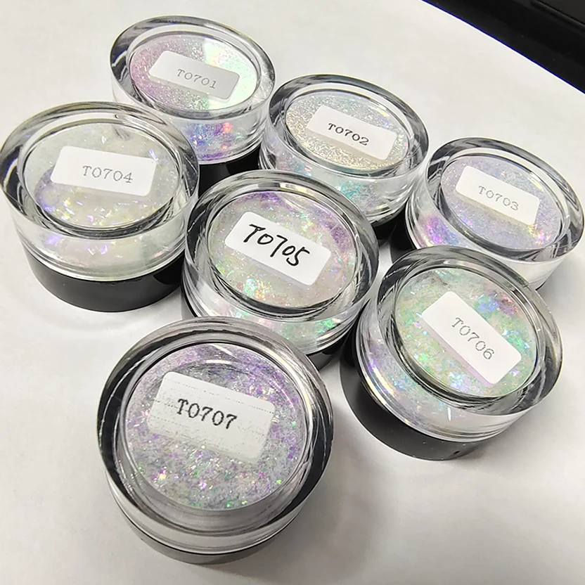 Многохромные хамелеоновые тени для век водостойкие радужные пигментная пудра