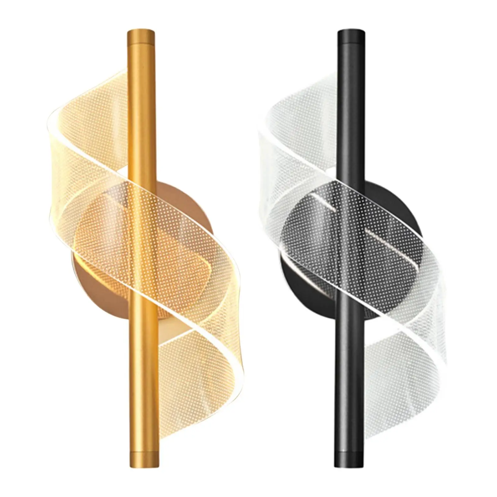 

Wall Sconce 12W Spiral Luxury Wall Lighting Fixture Lamps Luminaire LED Lighting for Hallway Balcony Indoor Living Room Bedside