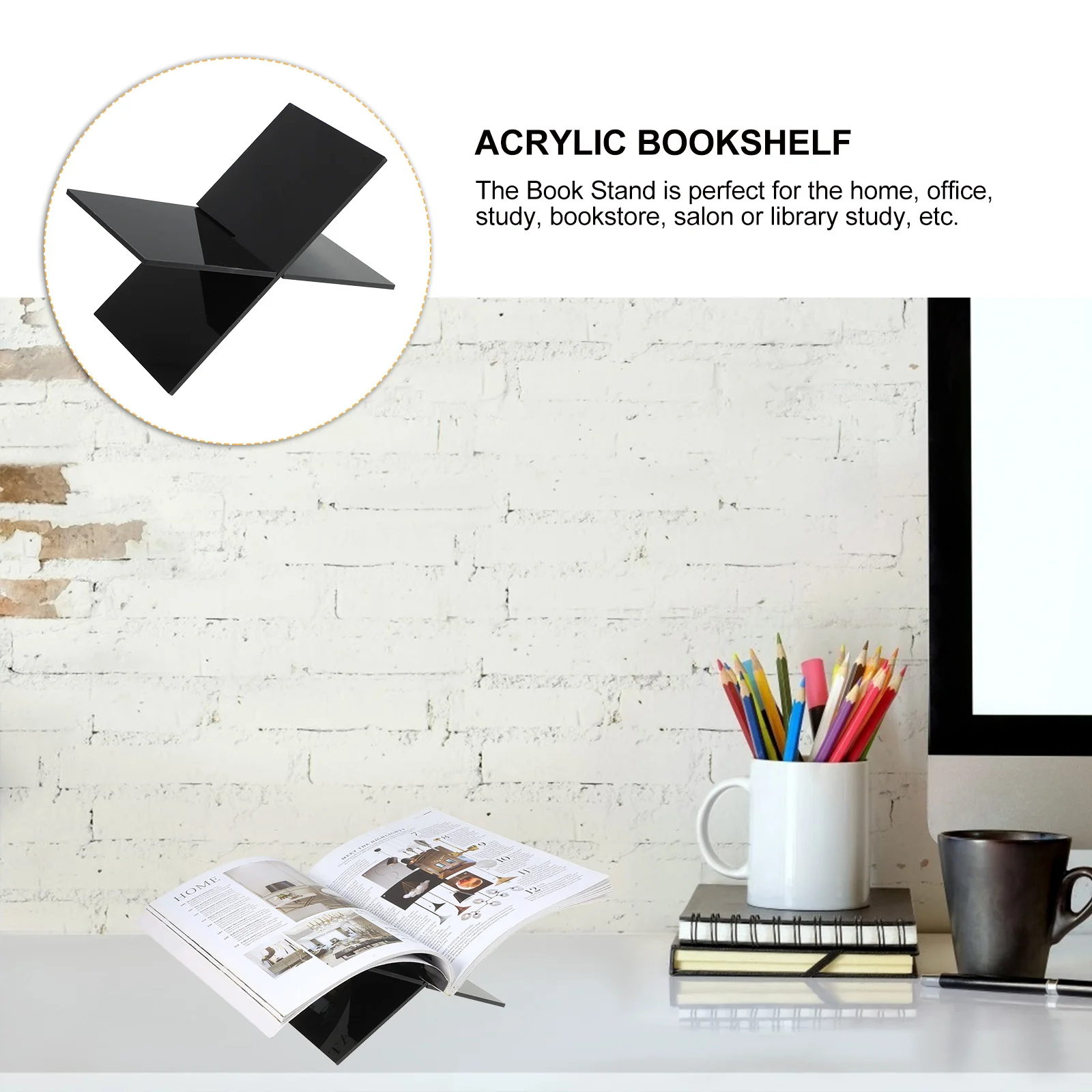 Акриловый журнал с рецептами Библии учебный материал держатель для книг банка