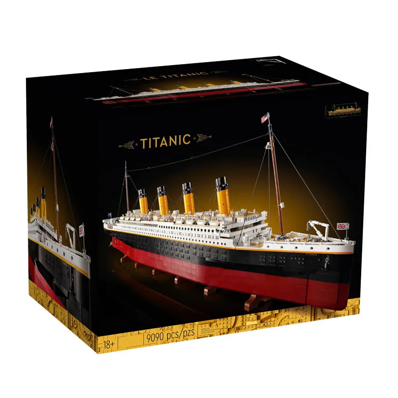 

В наличии 9090 шт. Titani совместимый с 10294 Титаник большой круизный лайнер корабль пароход Кирпичи Строительные блоки детские игрушки Сделай Сам подарки