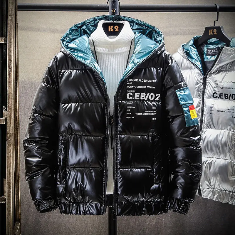 

Shiny Winter Coat Men 2021 New Casual Thicken Parka Outwear Waterproof Warm Coat Hooded C.EB02 Plus Size 3XL