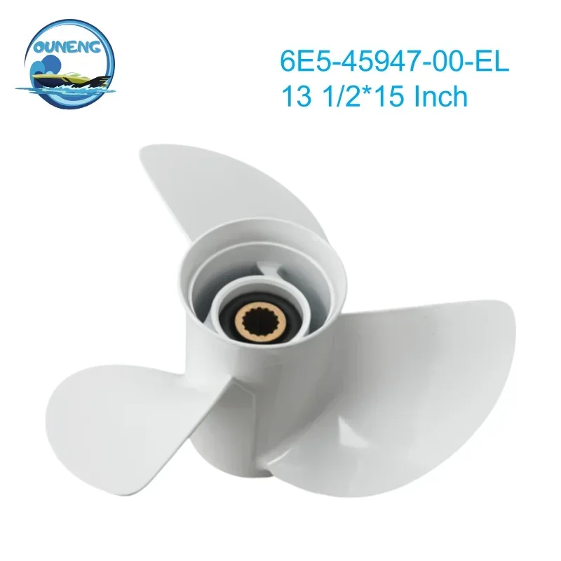НОВЫЙ пропеллер 6E5-45947-00-EL 13 1/2*15 дюймов Yama-ha 50 л.с. 60 70 75 80 90 115 130 л.с.с.