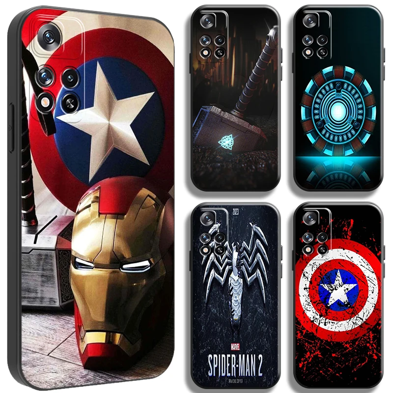 

Marvel Avenger Logo Phone Case for Xiaomi Redmi Note 11 11T 11S 10 10S 10T 9 9S Pro 5G Redmi 10 9 9T 9A 9C funda Back Carcasa