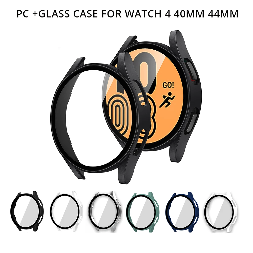

Защитный чехол для Samsung Galaxy Watch 4 44 мм 40 мм, Жесткий Чехол-бампер из поликарбоната для мужчин и женщин, 4 44 мм 40 мм